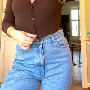 American apparel classic straight leg mom jeans size 28